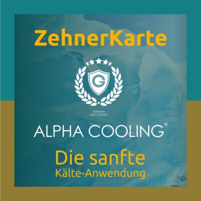 Alpha Cooling Kälteanwendung 10er Karte endlich schmerzfrei